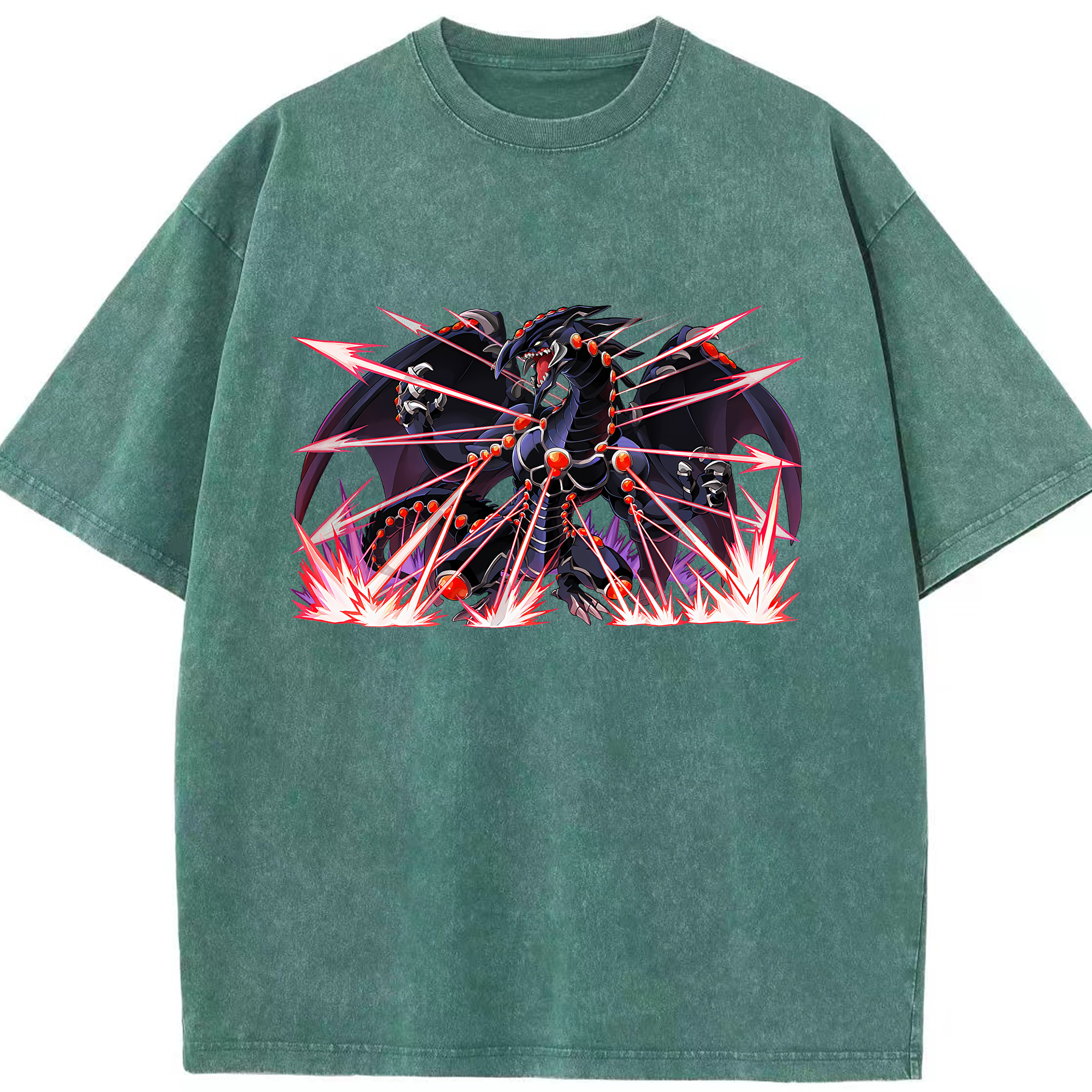 （画像用） 遊☆戯☆王 Yu-Gi-Oh! 綿100% ヴィンテージ風 半袖Tシャツ（フロントプリント）